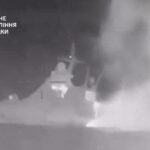 Ukrainian kamikaze drone DESTROYS prized £51m warship